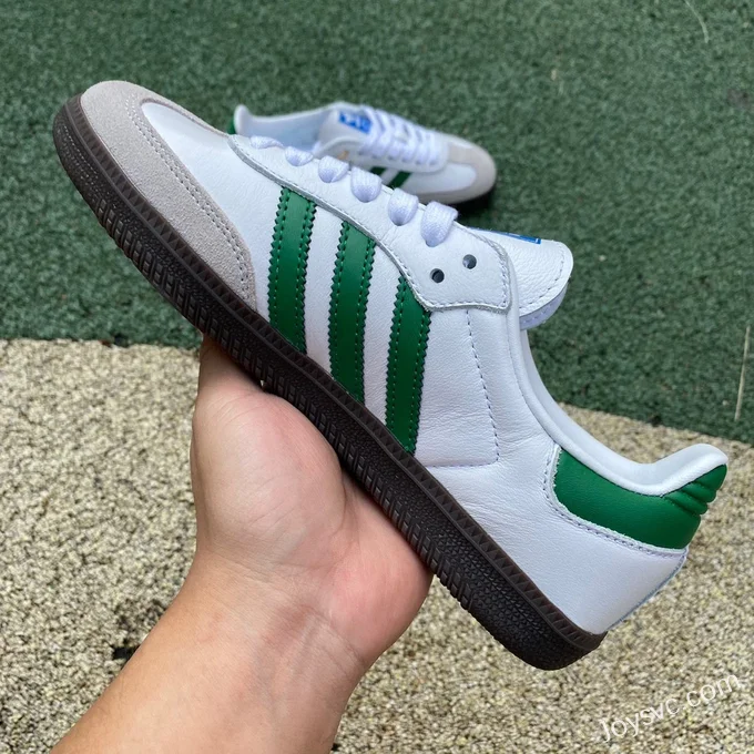 Adidas Samba OG White Green Retro Sneakers IG1024