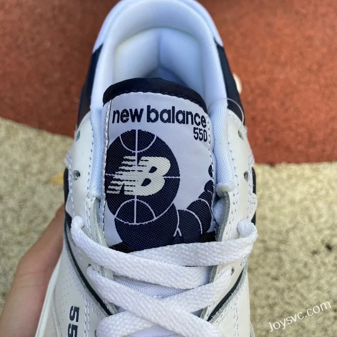 New Balance NB550 White Grey Blue Pure Original Retro Basketball Shoes BB550WA1