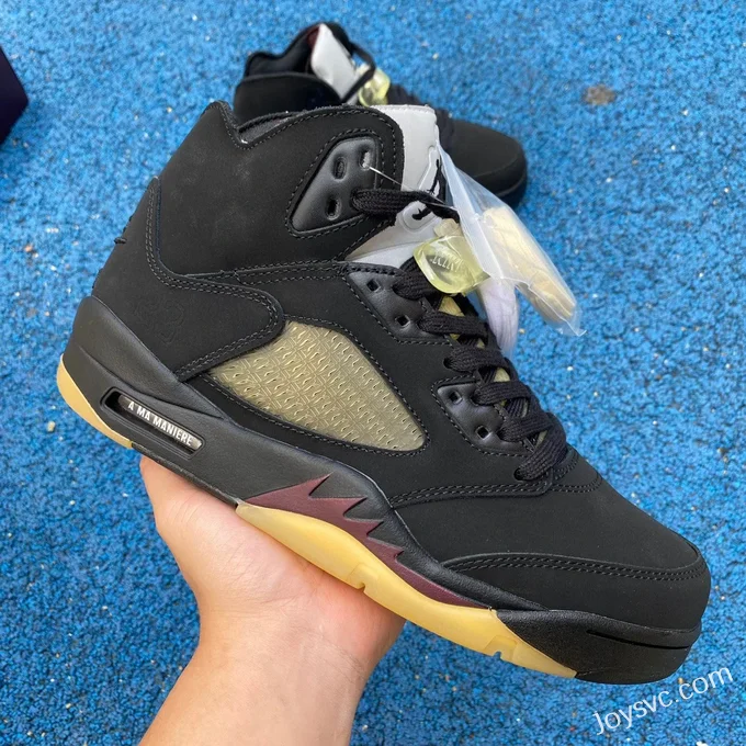 A Ma Maniere x Air Jordan 5 FD1330-001 Black Red