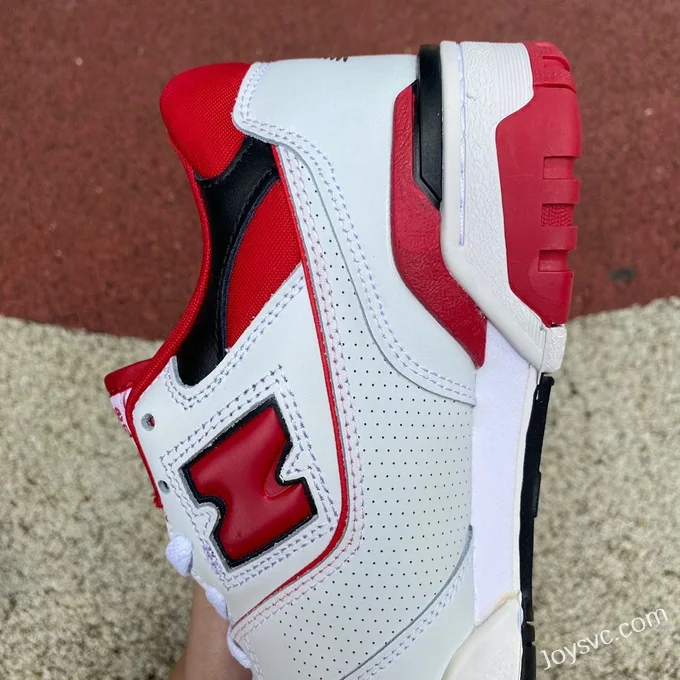 New Balance NB550 White Red Pure Original Retro Basketball Shoes BB550SE1