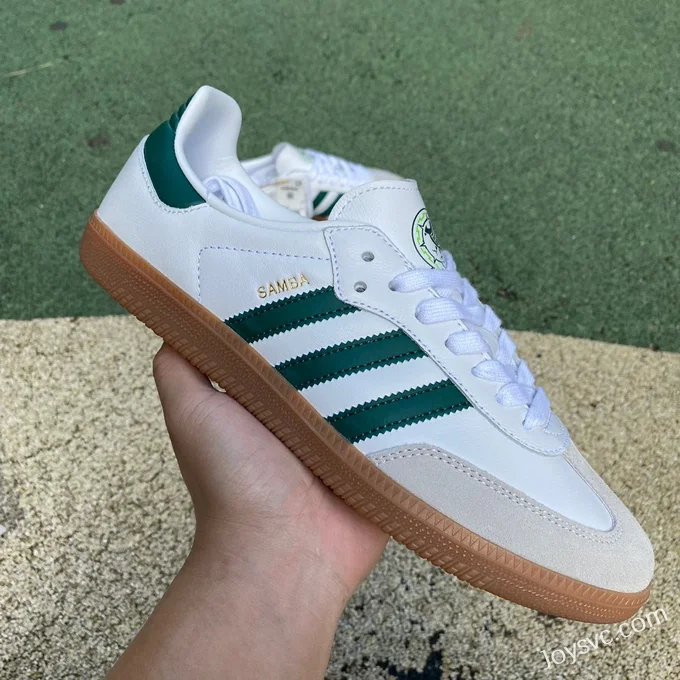 Adidas Samba Team White Green Retro Sneakers HQ7036