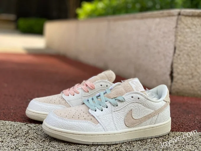 Air Jordan 1 Low FZ0455200 White Pink Low-Top