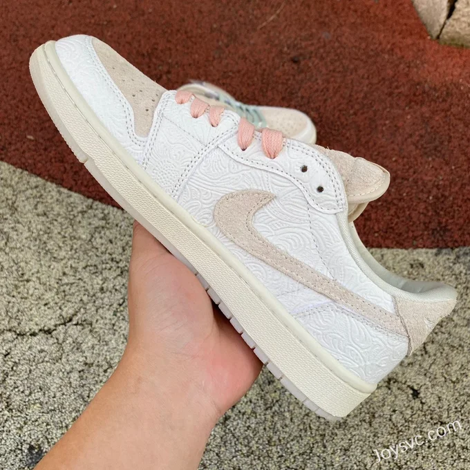 Air Jordan 1 Low FZ0455200 White Pink Low-Top