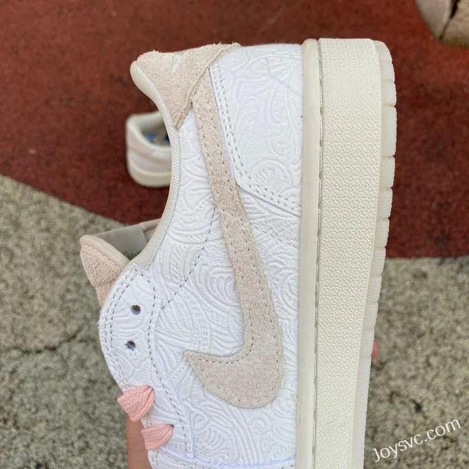 Air Jordan 1 Low FZ0455200 White Pink Low-Top