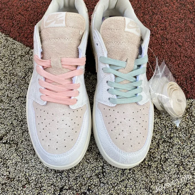 Air Jordan 1 Low FZ0455200 White Pink Low-Top