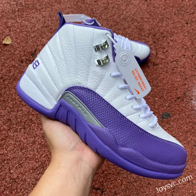 Air Jordan 12 White Purple High Top CT8013-150