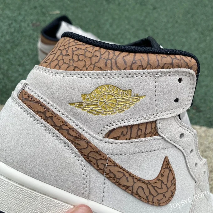 Air Jordan 1 Mid Beige Brown DZ4129-102