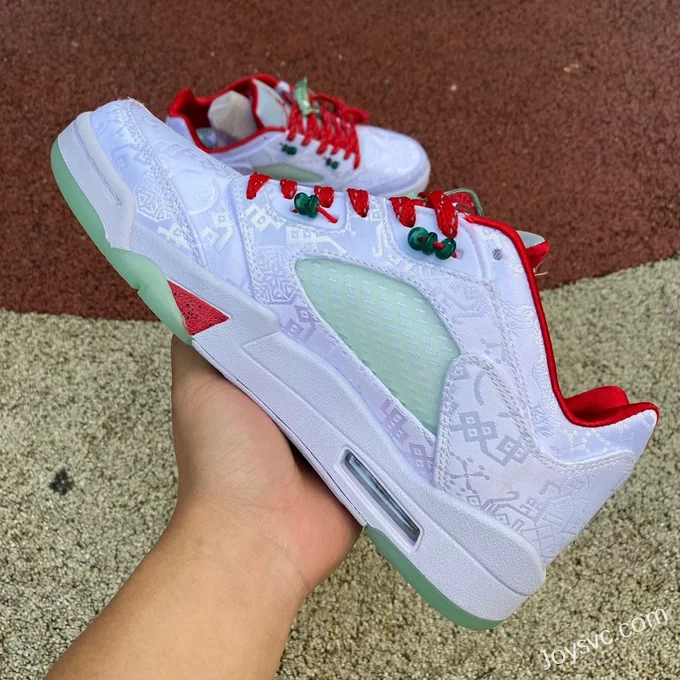 CLOT x Air Jordan 5 Low 1551183 White Red