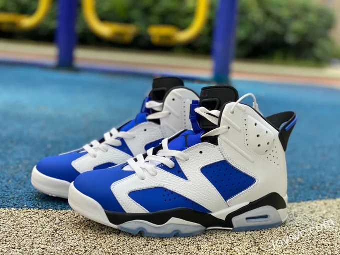 Air Jordan 6 Sport Blue Retro Basketball Shoes 384663-107