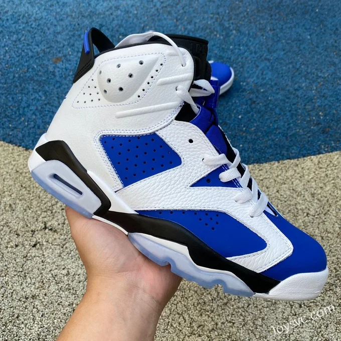 Air Jordan 6 Sport Blue Retro Basketball Shoes 384663-107