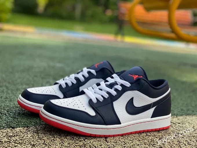 Air Jordan 1 Low 553558-481 Midnight Navy