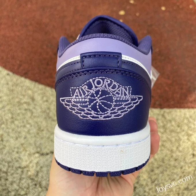 Air Jordan 1 Low 553558515 White Purple Retro