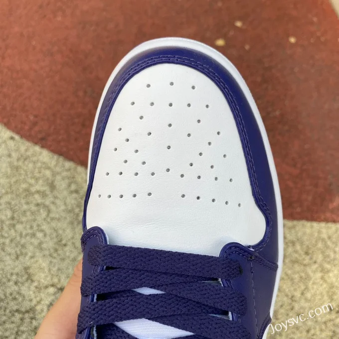 Air Jordan 1 Low 553558515 White Purple Retro