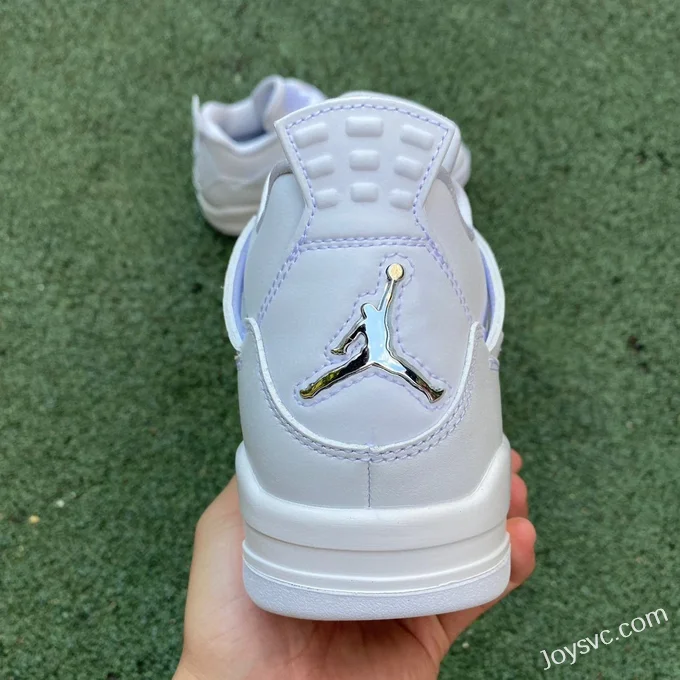 Air Jordan 4 Pure Money 408452-100 White Silver