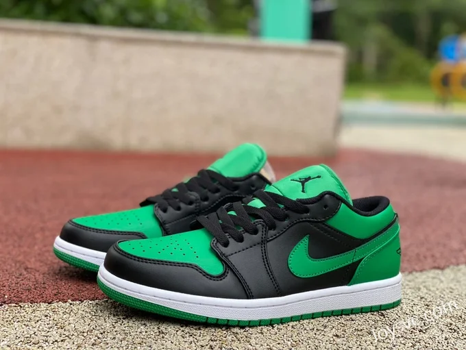 Air Jordan 1 Low 553558-065 Lucky Green Black