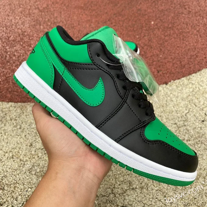 Air Jordan 1 Low 553558-065 Lucky Green Black