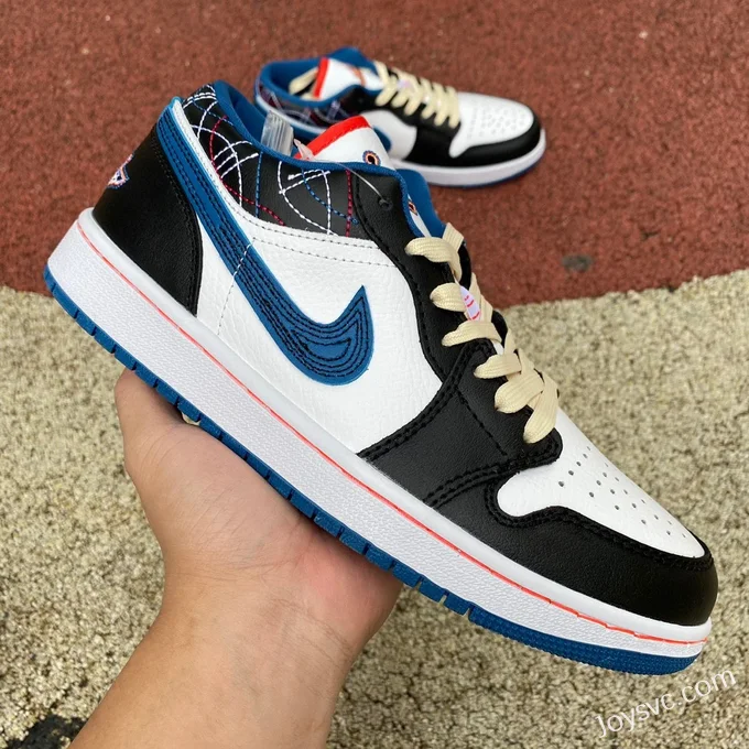 Air Jordan 1 Low FV3622141 Blue White Black Retro