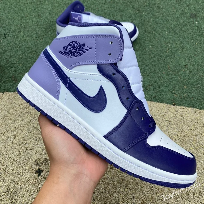 Air Jordan 1 Mid White Purple DQ8426-515