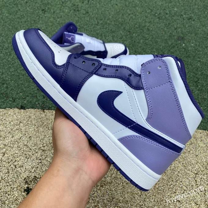 Air Jordan 1 Mid White Purple DQ8426-515