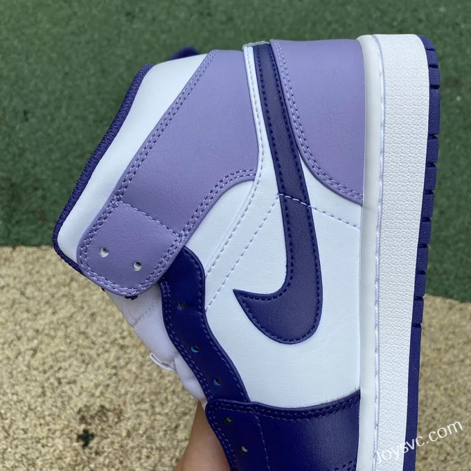 Air Jordan 1 Mid White Purple DQ8426-515