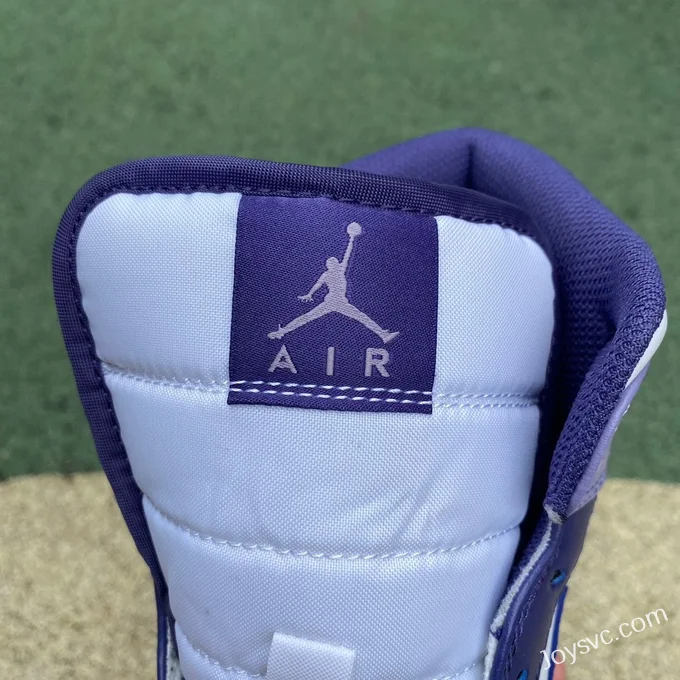 Air Jordan 1 Mid White Purple DQ8426-515