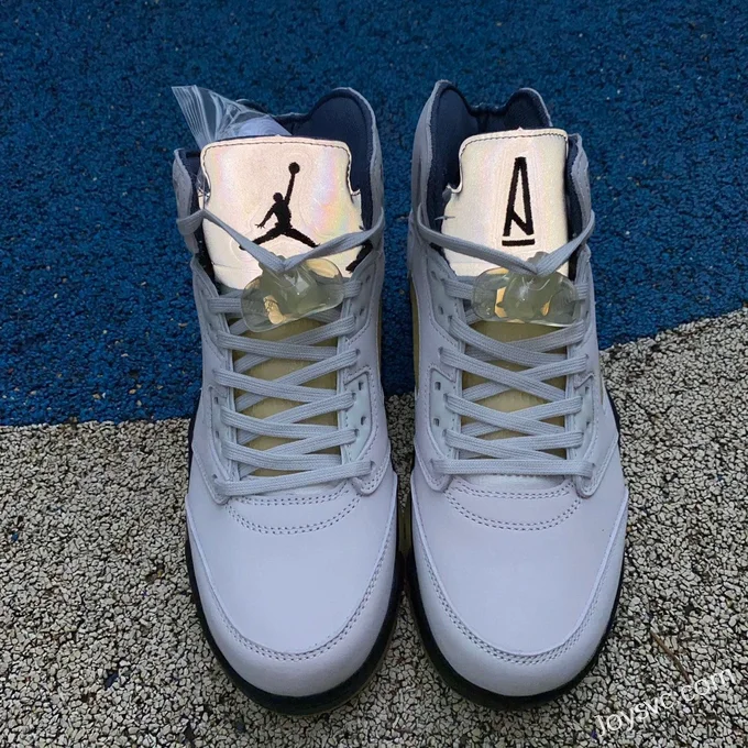 A Ma Maniere x Air Jordan 5 FZ5758-004 White Yellow