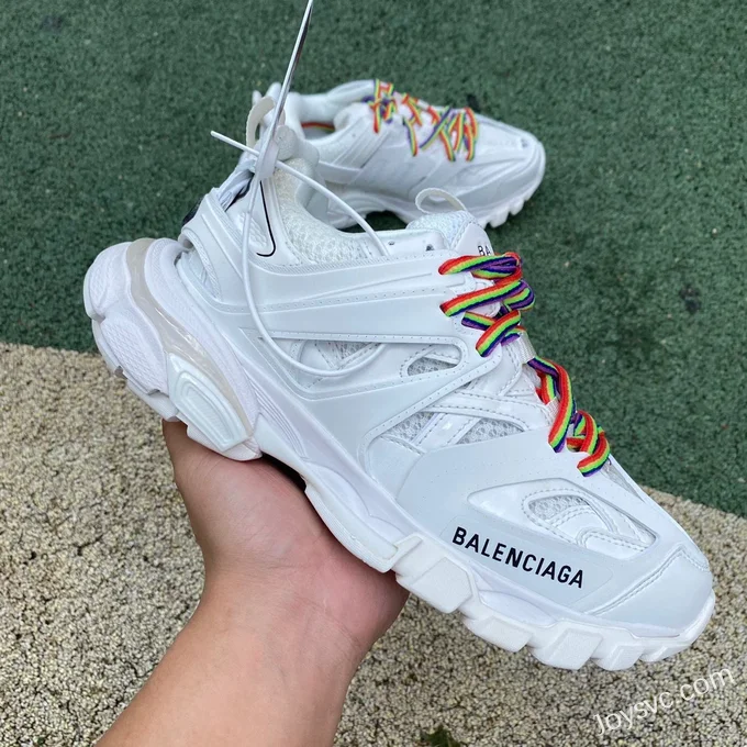 Balenciaga Triple S White Colorful Sneakers