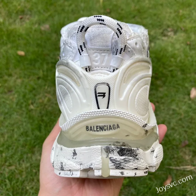 Balenciaga 7.0 White Black Hand-Painted Vintage Dad Shoes