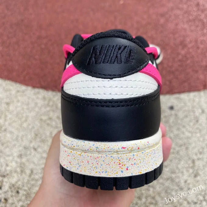 Nike Dunk Low Multi Black White Pink Double Hook FD4623-131