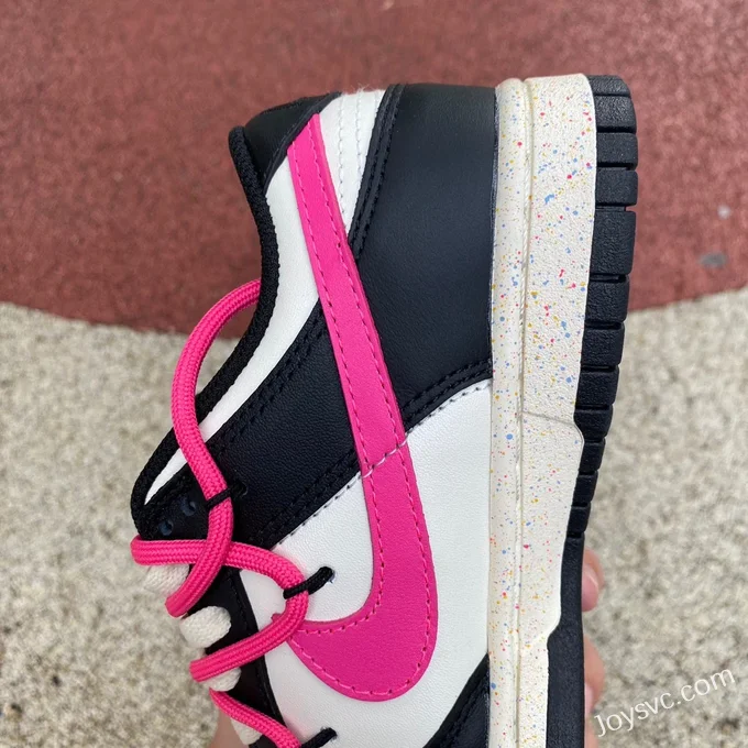 Nike Dunk Low Multi Black White Pink Double Hook FD4623-131