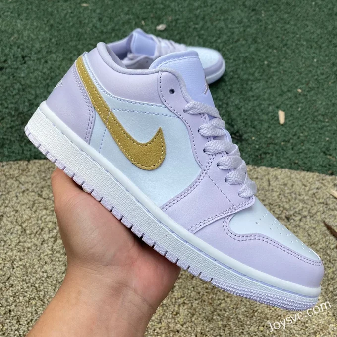 Air Jordan 1 Low DC0774-501 White Purple Retro