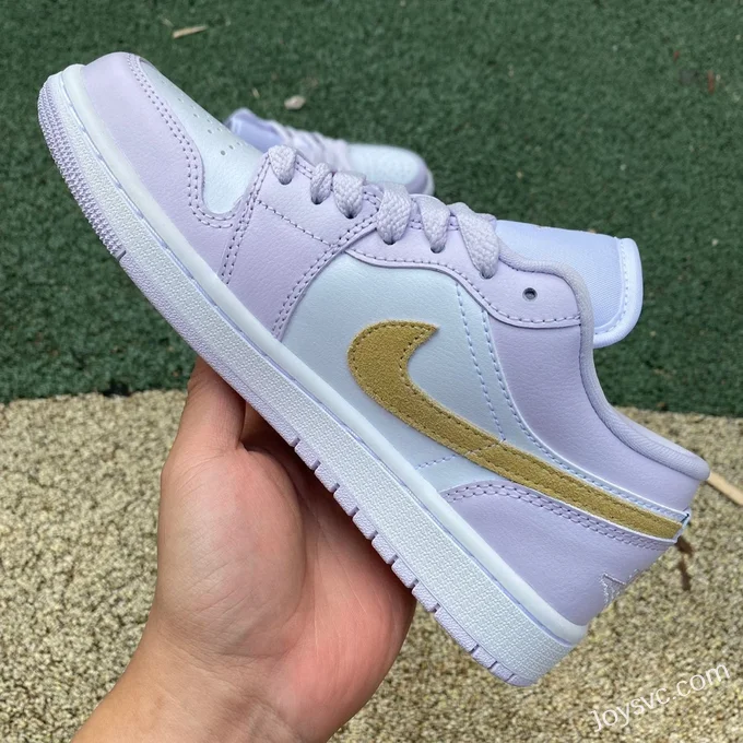 Air Jordan 1 Low DC0774-501 White Purple Retro