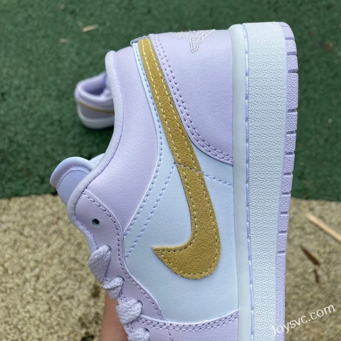 Air Jordan 1 Low DC0774-501 White Purple Retro