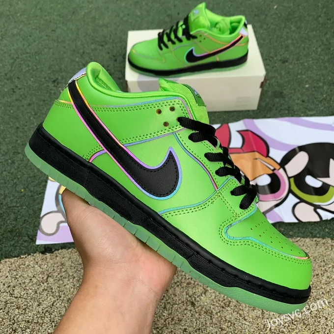 Powerpuff Girls x Nike SB Dunk Low Buttercup FZ8