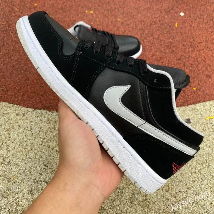 Air Jordan 1 Low 553558-032 Black Purple Retro