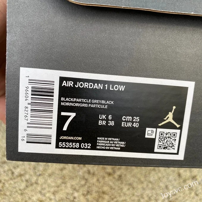 Air Jordan 1 Low 553558-032 Black Purple Retro