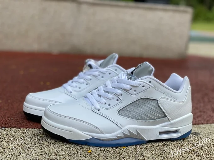 Air Jordan 5 Low 819172-122 White Silver