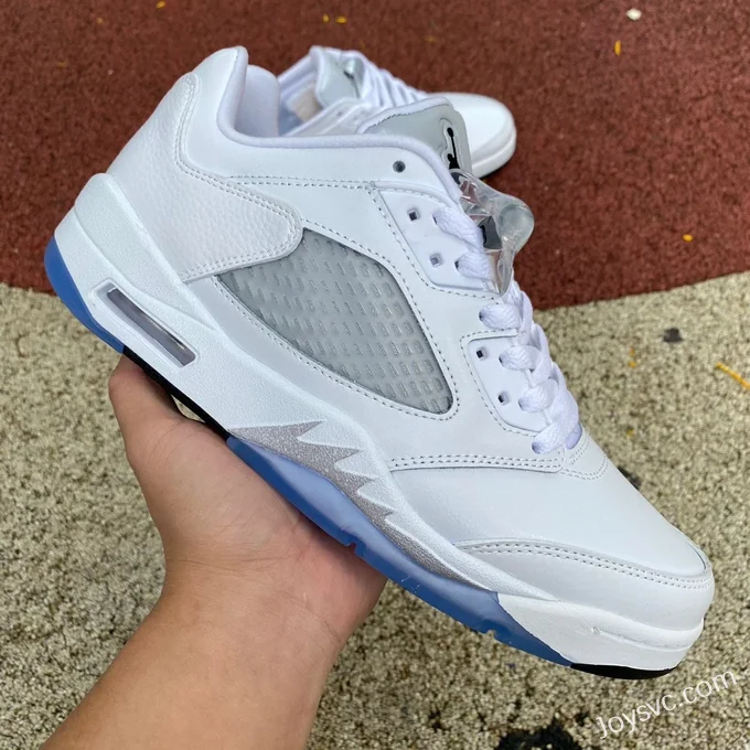 Air Jordan 5 Low 819172-122 White Silver