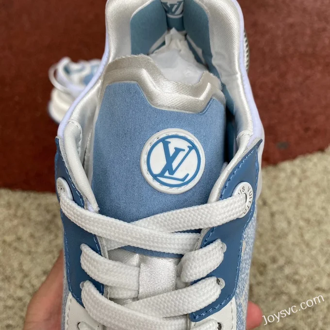 Louis Vuitton BUn 55 White Blue Print