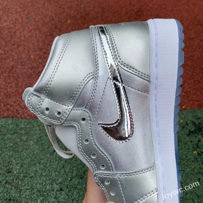 Air Jordan 1 Golf FD6815-001 Liquid Silver High-Top