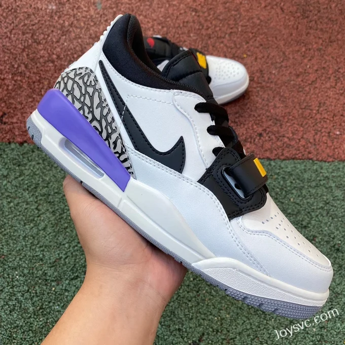 Air Jordan Legacy 312 Low CD7069-105 White Purple Lakers