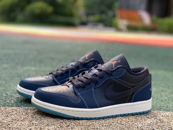 Air Jordan 1 Low FJ5478-010 Black White Blue SE Retro