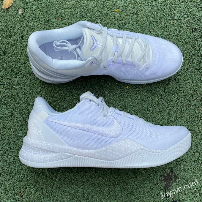 Nike Kobe 8 Proto - White Basketball Shoes