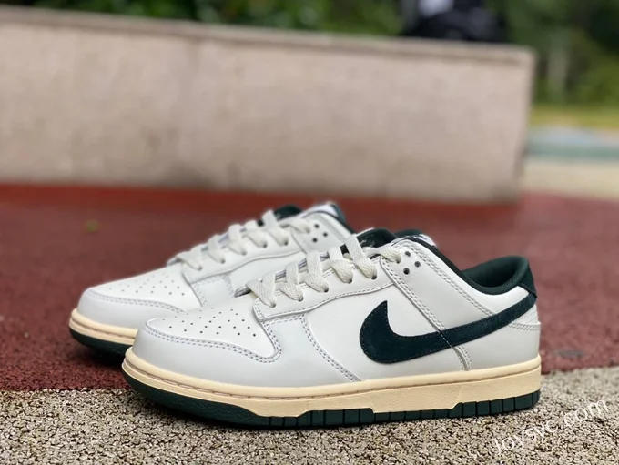 Nike Dunk Low White Green Distressed FQ8080-133