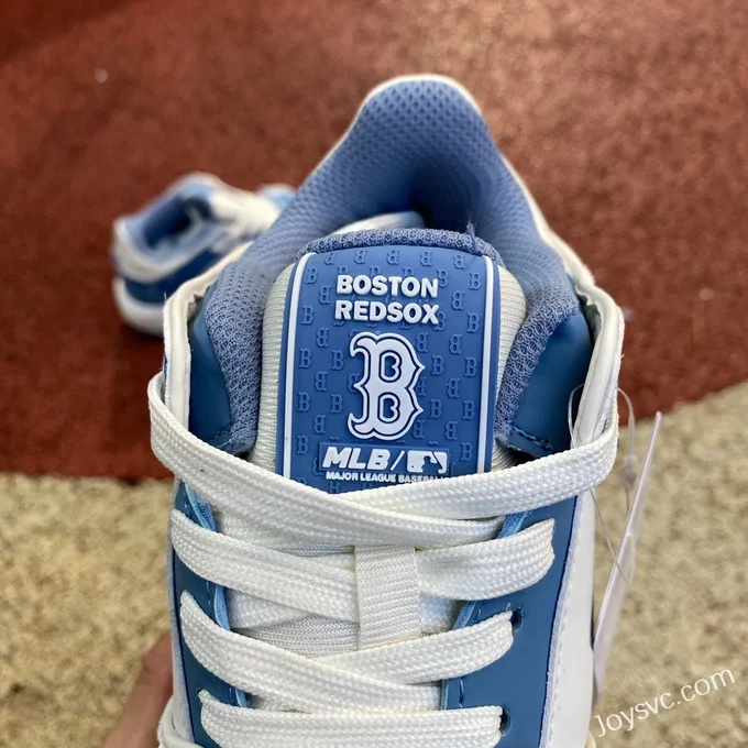 MLB White Blue NY Print Casual Shoes 3ASXCDN3N