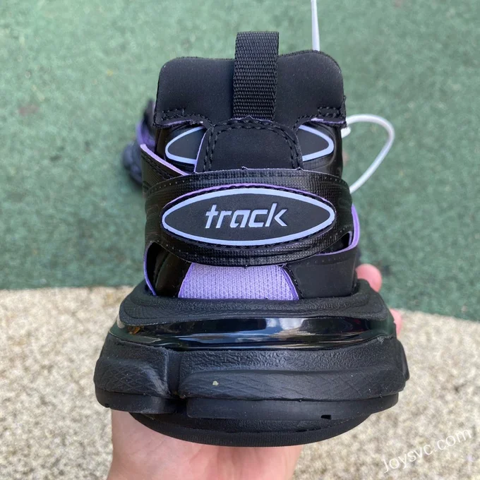 Balenciaga Triple S Black Purple Sneakers