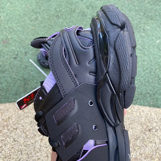 Balenciaga Triple S Black Purple Sneakers