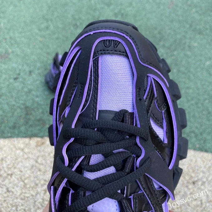 Balenciaga Triple S Black Purple Sneakers