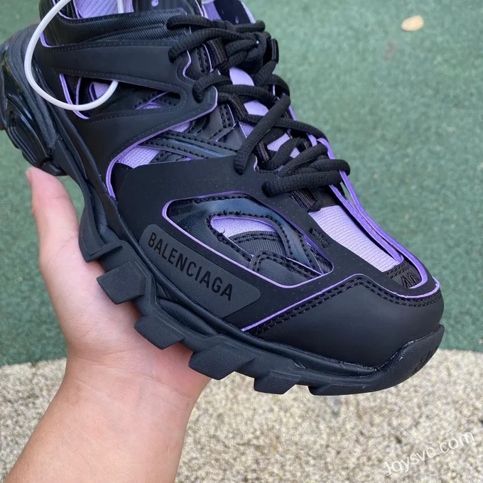 Balenciaga Triple S Black Purple Sneakers