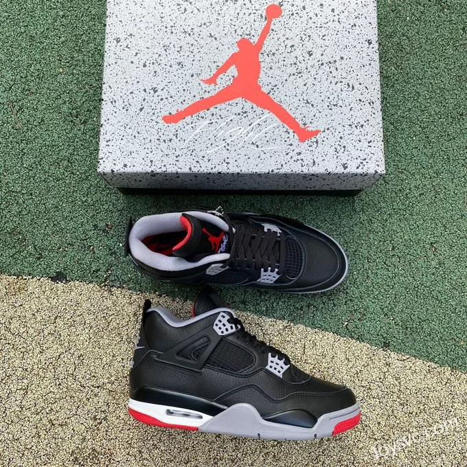 Air Jordan 4 Bred Reimagined FV5029-006 Black Red